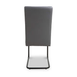 Aeron Faux Leather Dining Chair Grey from Roseland Furniture