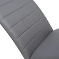 Aeron Faux Leather Dining Chair Grey from Roseland Furniture