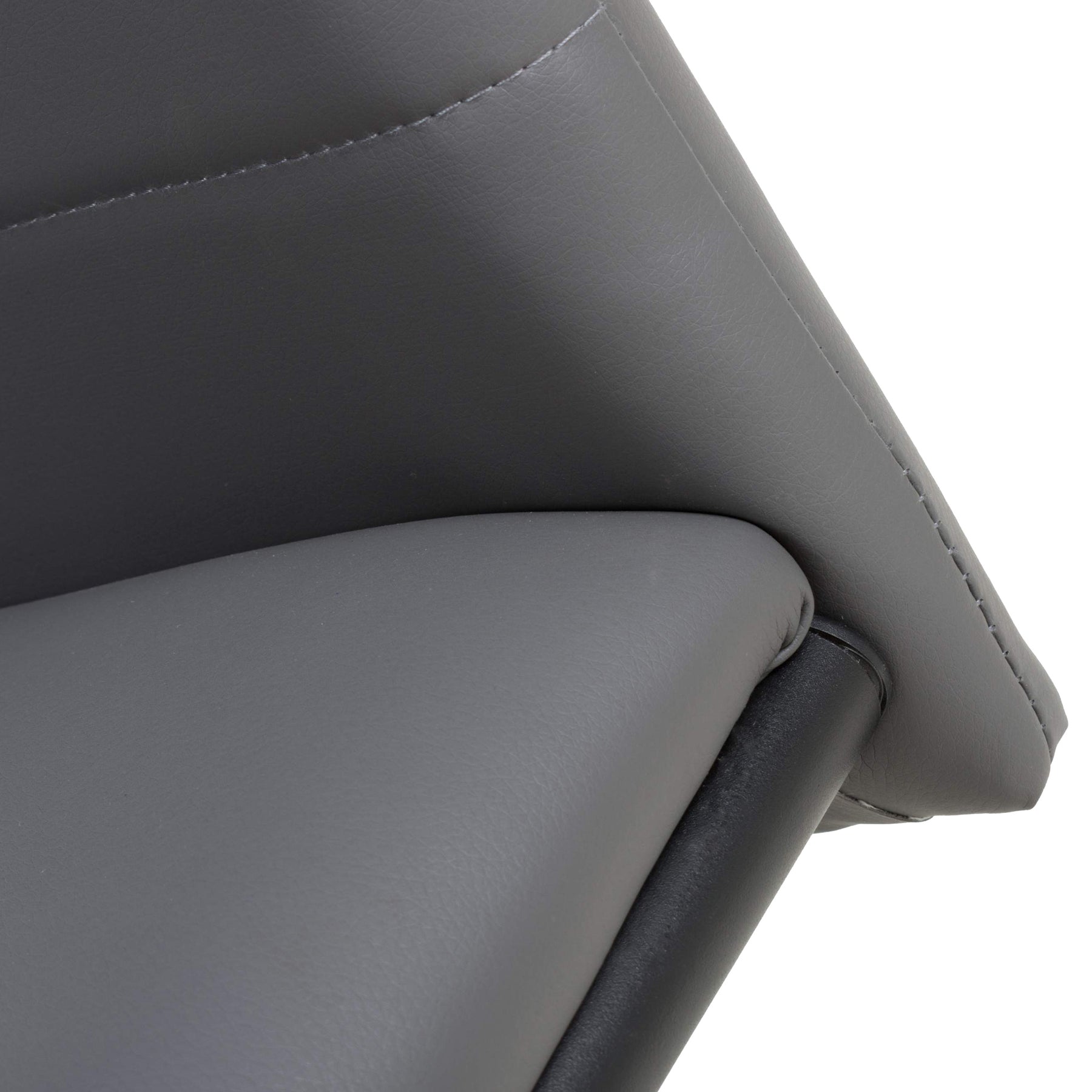 Aeron Faux Leather Dining Chair Grey from Roseland Furniture