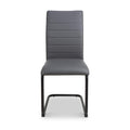 Aeron Faux Leather Dining Chair Grey from Roseland Furniture