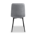 Taran Brushed Velvet Dining Chair Grey from Roseland Furniture