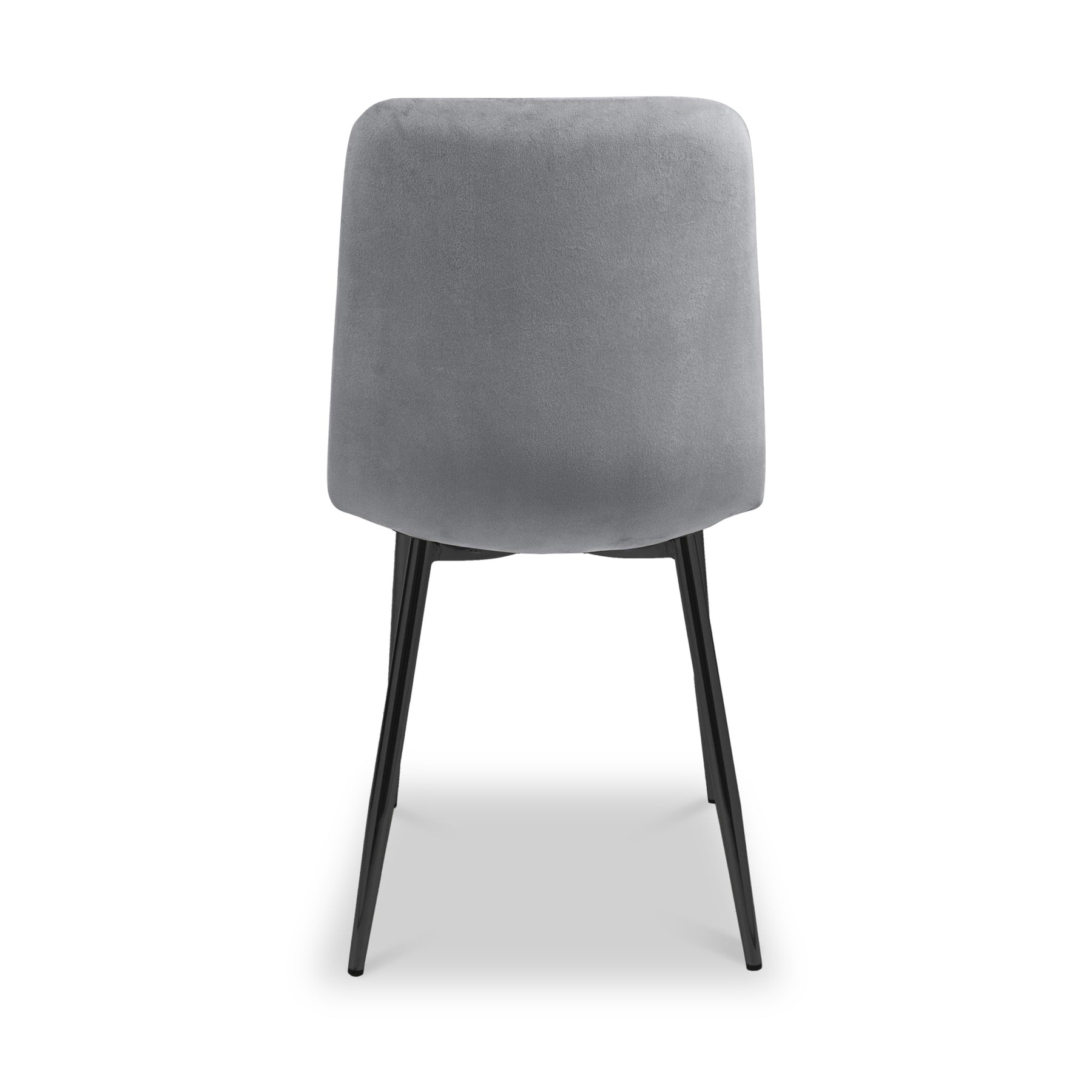 Taran Brushed Velvet Dining Chair Grey from Roseland Furniture