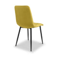 Taran Brushed Velvet Dining Chair Mustard from Roseland Furniture