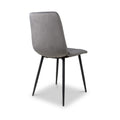 Kynan Brushed Velvet Dining Chair Grey from Roseland Furniture