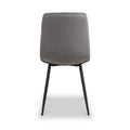 Luna Brushed Velvet Dining Chair Grey from Roseland Furniture
