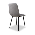 Luna Brushed Velvet Dining Chair Grey from Roseland Furniture