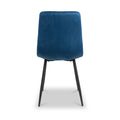 Luna Brushed Velvet Dining Chair Blue from Roseland Furniture