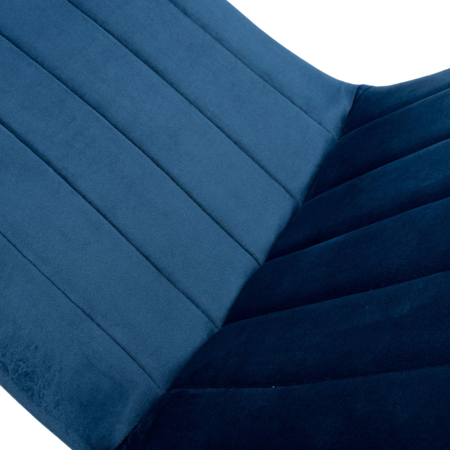 Luna Brushed Velvet Dining Chair Blue from Roseland Furniture