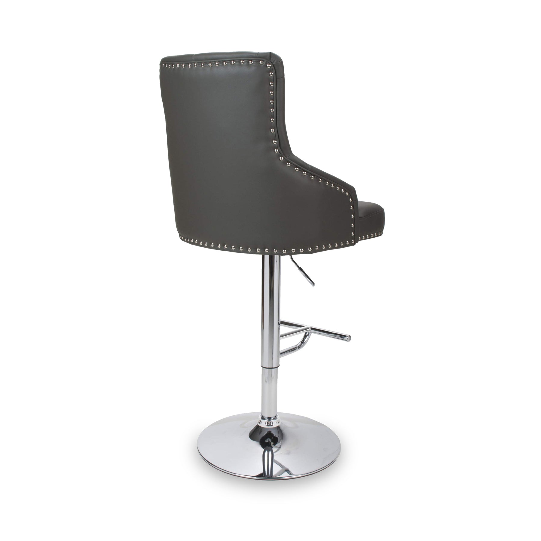 Arddun Bar Stool Grey Faux Leather from Roseland Furniture