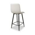 Wenford Faux Linen Bar Stool Cream from Roseland Furniture