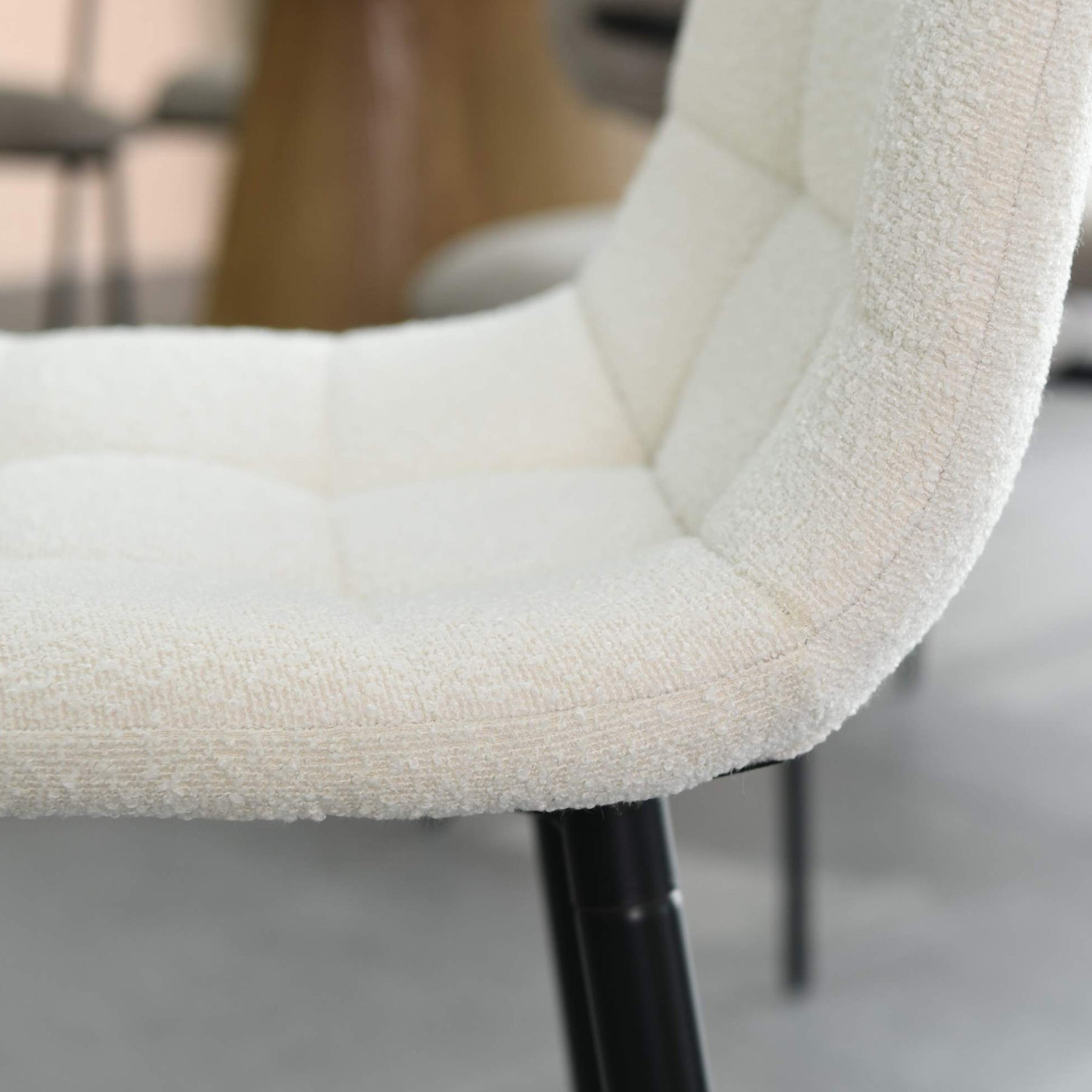 Wenford Faux Linen Bar Stool Cream from Roseland Furniture