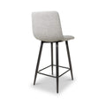 Wenford Faux Linen Bar Stool Grey from Roseland Furniture