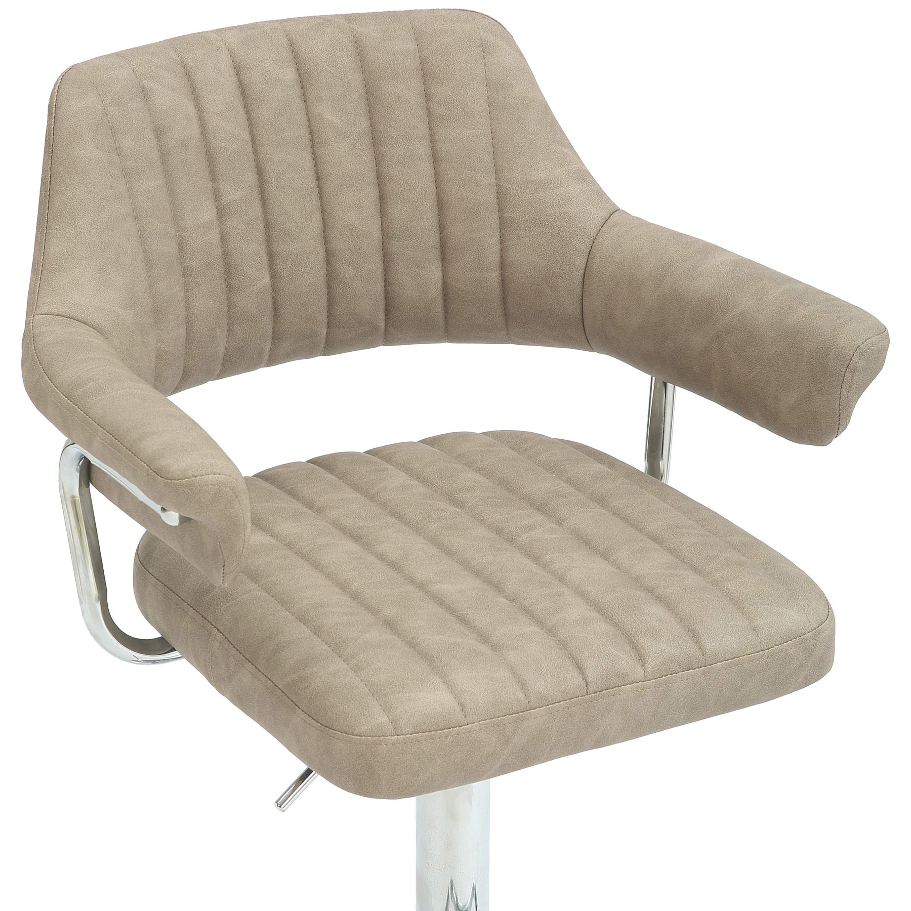 Rhonwen Faux Leather Bar Stool Mink from Roseland Furniture