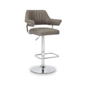 Rhonwen Faux Leather Bar Stool Charcoal from Roseland Furniture