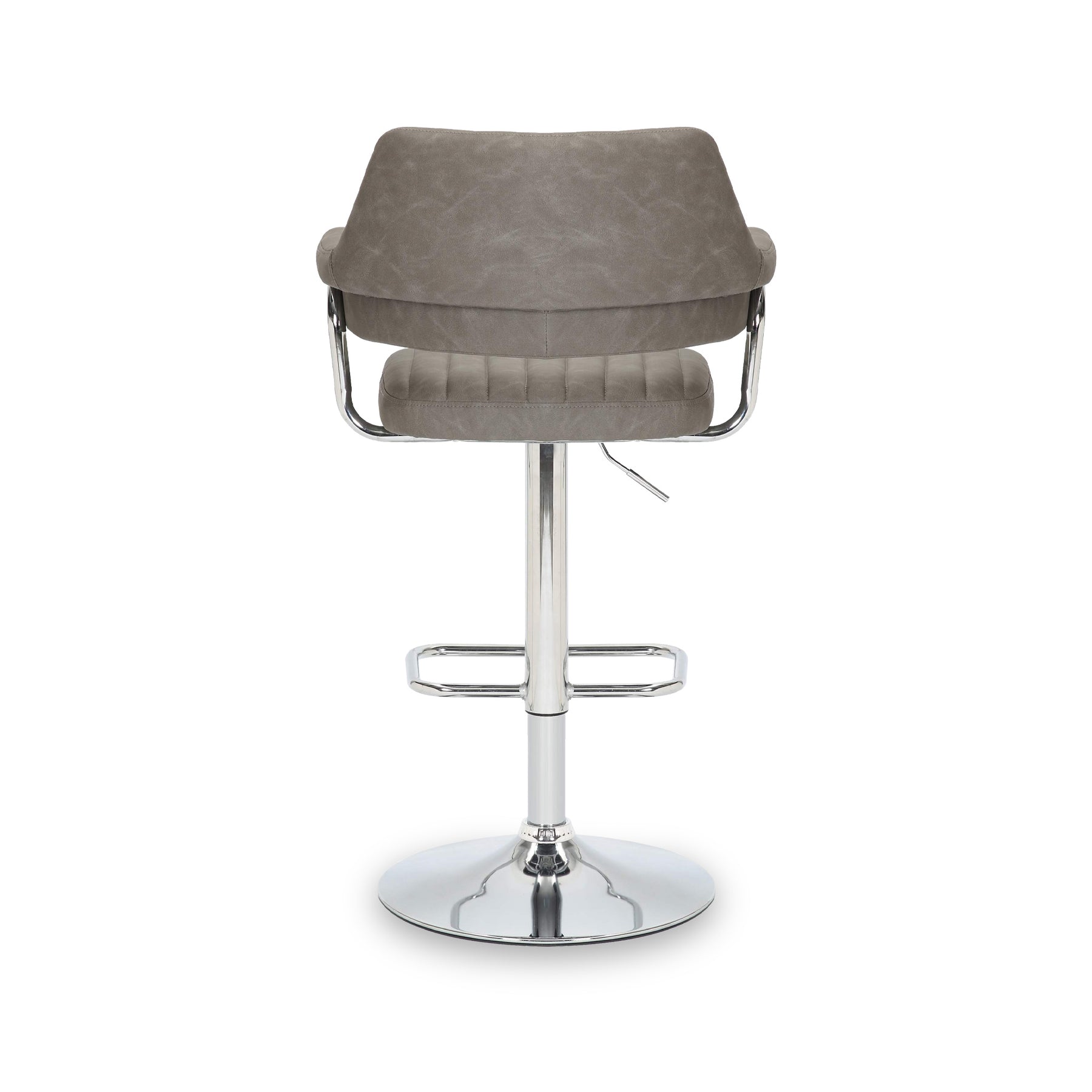 Rhonwen Faux Leather Bar Stool Charcoal from Roseland Furniture