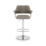 Rhonwen Faux Leather Bar Stool Charcoal from Roseland Furniture