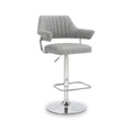 Rhonwen Faux Leather Bar Stool Grey from Roseland Furniture