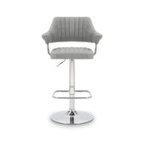 Rhonwen Faux Leather Bar Stool Grey from Roseland Furniture