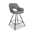 Merril Faux Leather Bar Stool Charcoal from Roseland Furniture