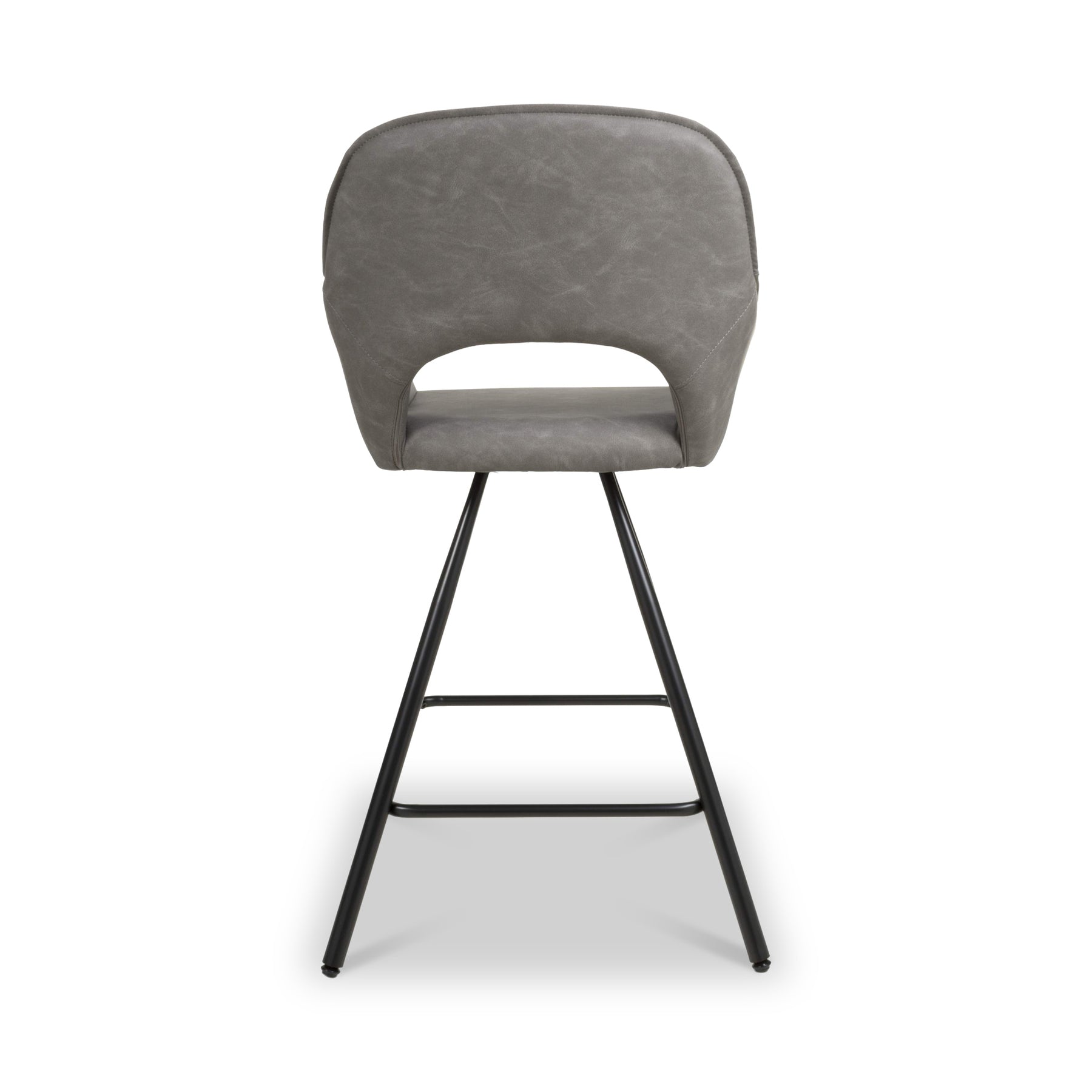 Merril Faux Leather Bar Stool Charcoal from Roseland Furniture