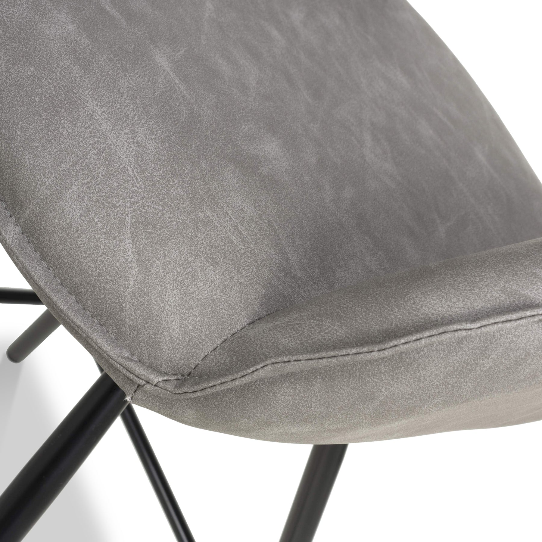 Merril Faux Leather Bar Stool Charcoal from Roseland Furniture