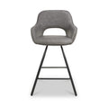 Merril Faux Leather Bar Stool Charcoal from Roseland Furniture