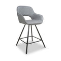 Merril Faux Leather Bar Stool Grey from Roseland Furniture