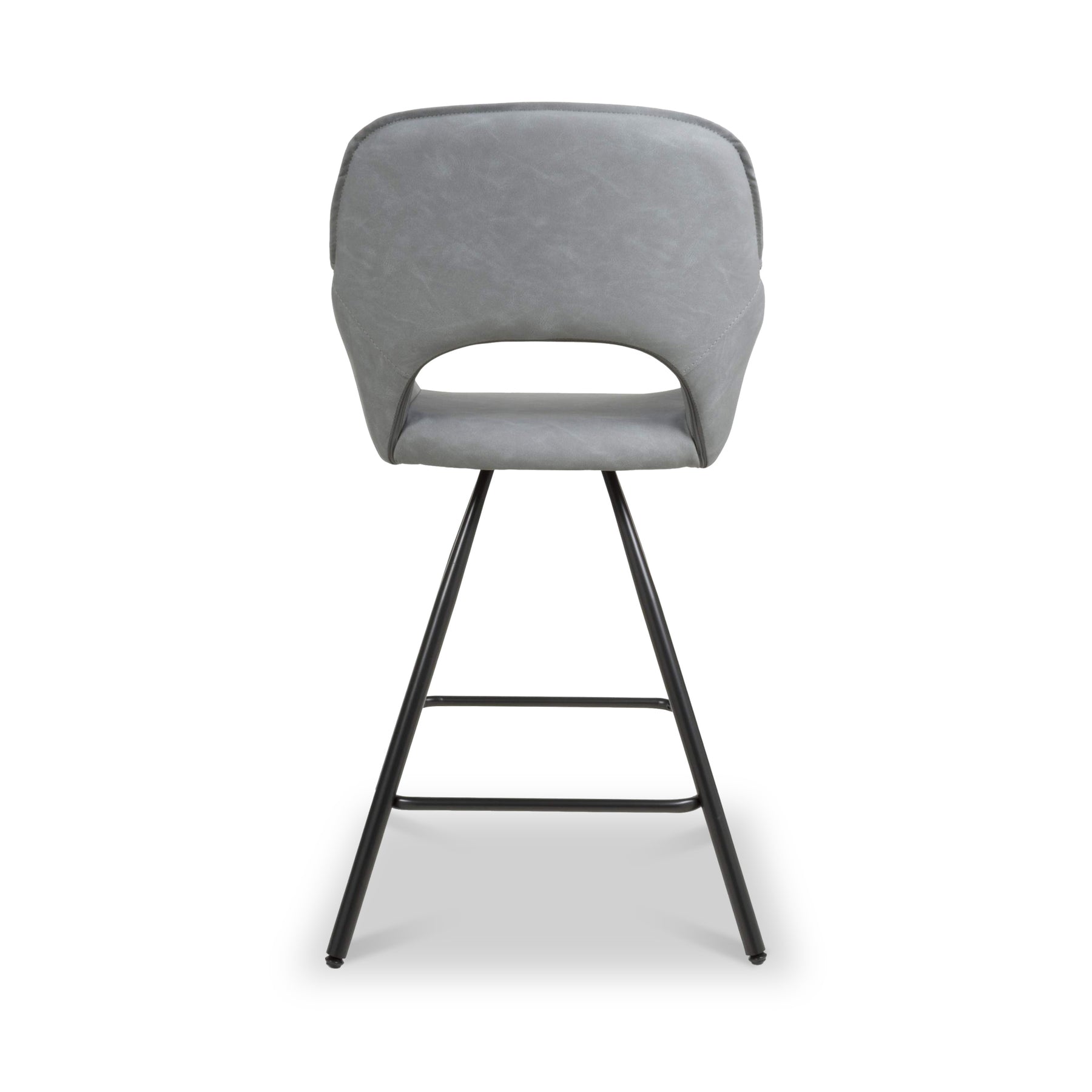 Merril Faux Leather Bar Stool Grey from Roseland Furniture