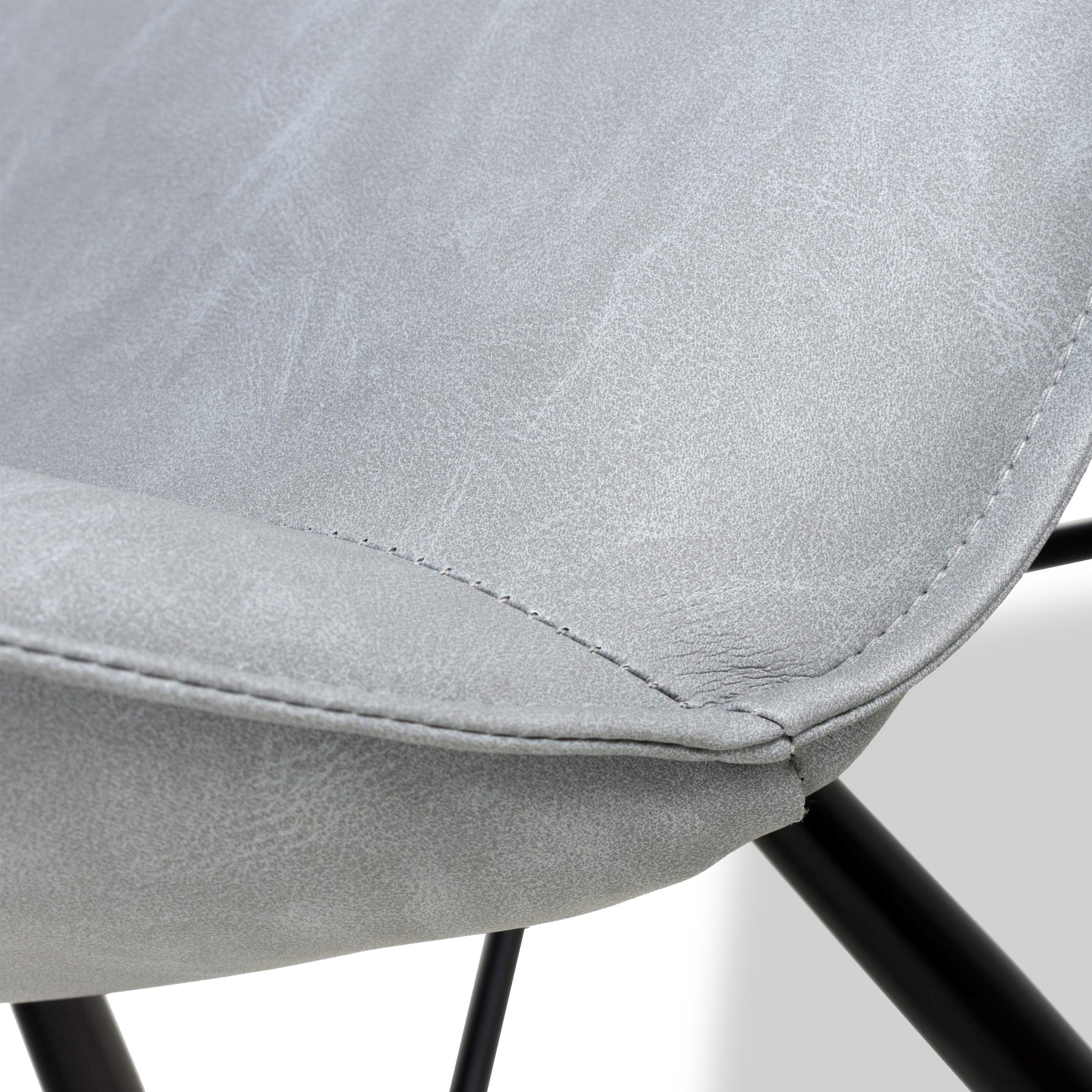 Merril Faux Leather Bar Stool Grey from Roseland Furniture