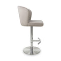 Adwen Brushed Velvet Bar Stool Mink from Roseland Furniture