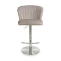 Adwen Brushed Velvet Bar Stool Mink from Roseland Furniture