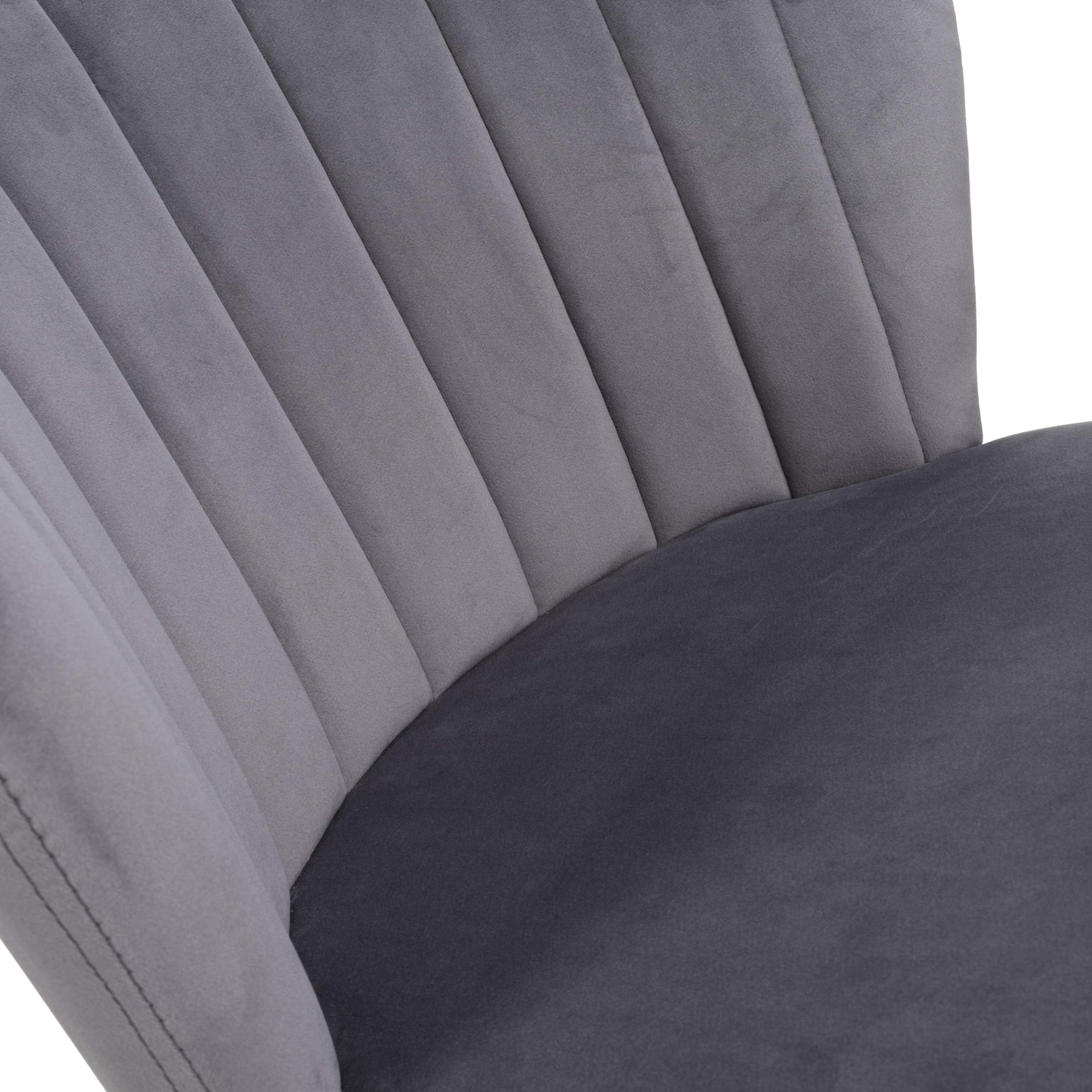 Adwen Brushed Velvet Bar Stool Grey from Roseland Furniture