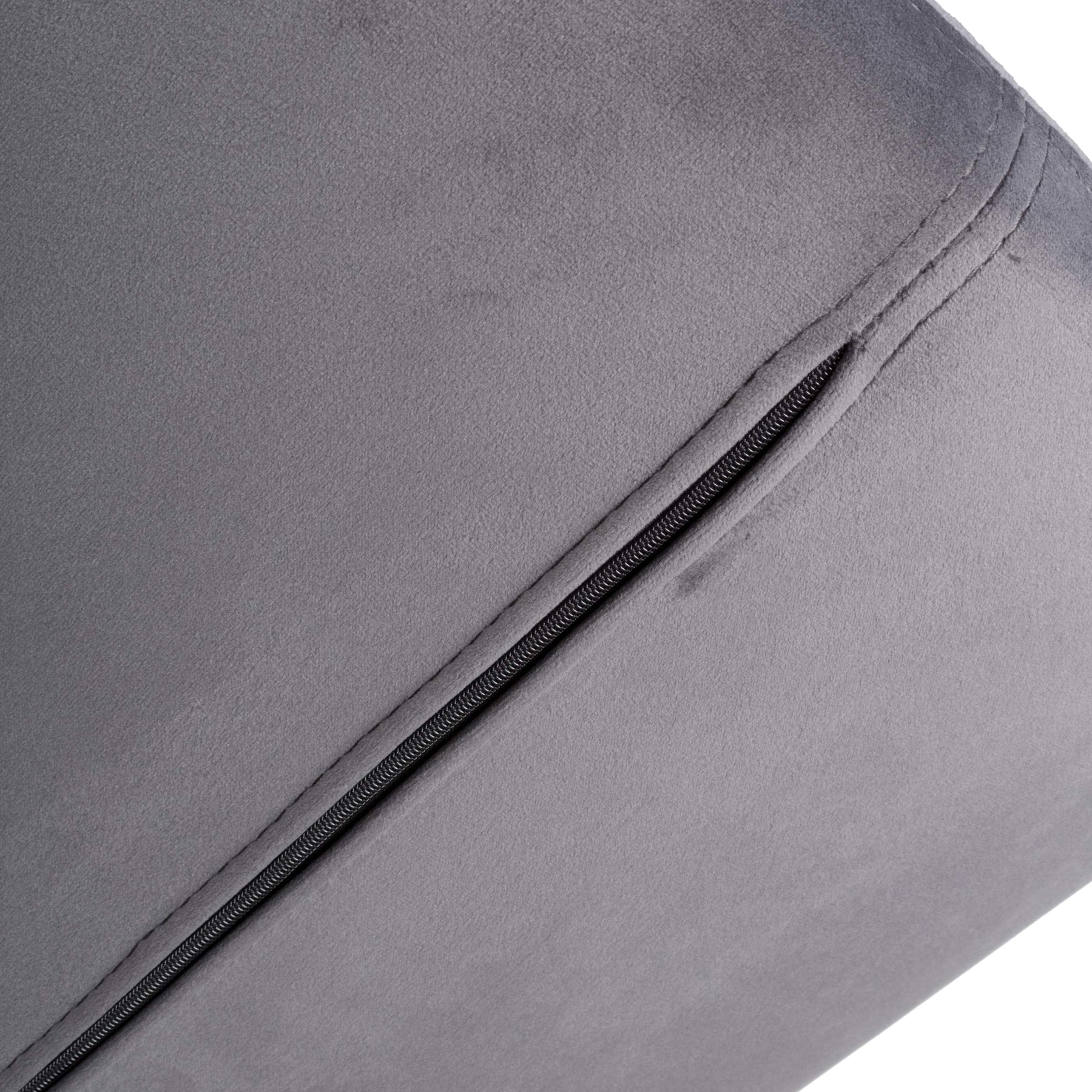 Adwen Brushed Velvet Bar Stool Grey from Roseland Furniture