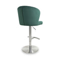 Adwen Brushed Velvet Bar Stool Green from Roseland Furniture