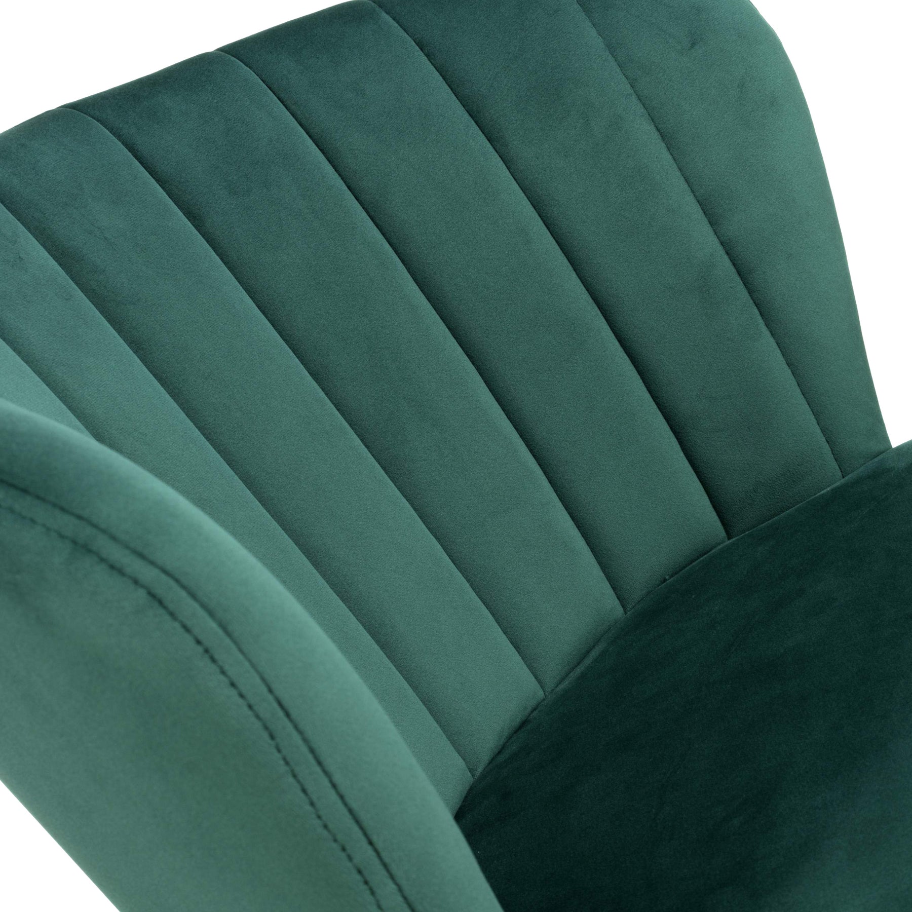 Adwen Brushed Velvet Bar Stool Green from Roseland Furniture