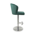 Adwen Brushed Velvet Bar Stool Green from Roseland Furniture