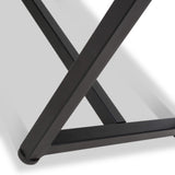 Maelis Grey Faux Leather Dining Bench from Roseland Furniture