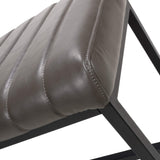 Maelis Grey Faux Leather Dining Bench from Roseland Furniture