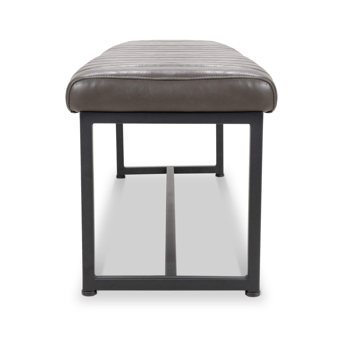 Maelis Grey Faux Leather Dining Bench from Roseland Furniture