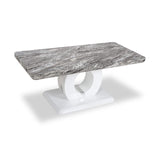 Pendeen 110cm Faux Marble Top Coffee Table from Roseland Furniture