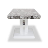 Pendeen 110cm Faux Marble Top Coffee Table from Roseland Furniture
