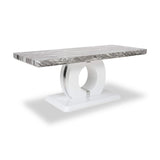 Pendeen 110cm Faux Marble Top Coffee Table from Roseland Furniture