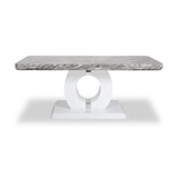 Pendeen 110cm Faux Marble Top Coffee Table from Roseland Furniture