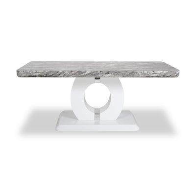 Pendeen 110cm Faux Marble Top Coffee Table