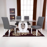 Pendeen 150cm Faux Marble Top Dining Table from Roseland Furniture