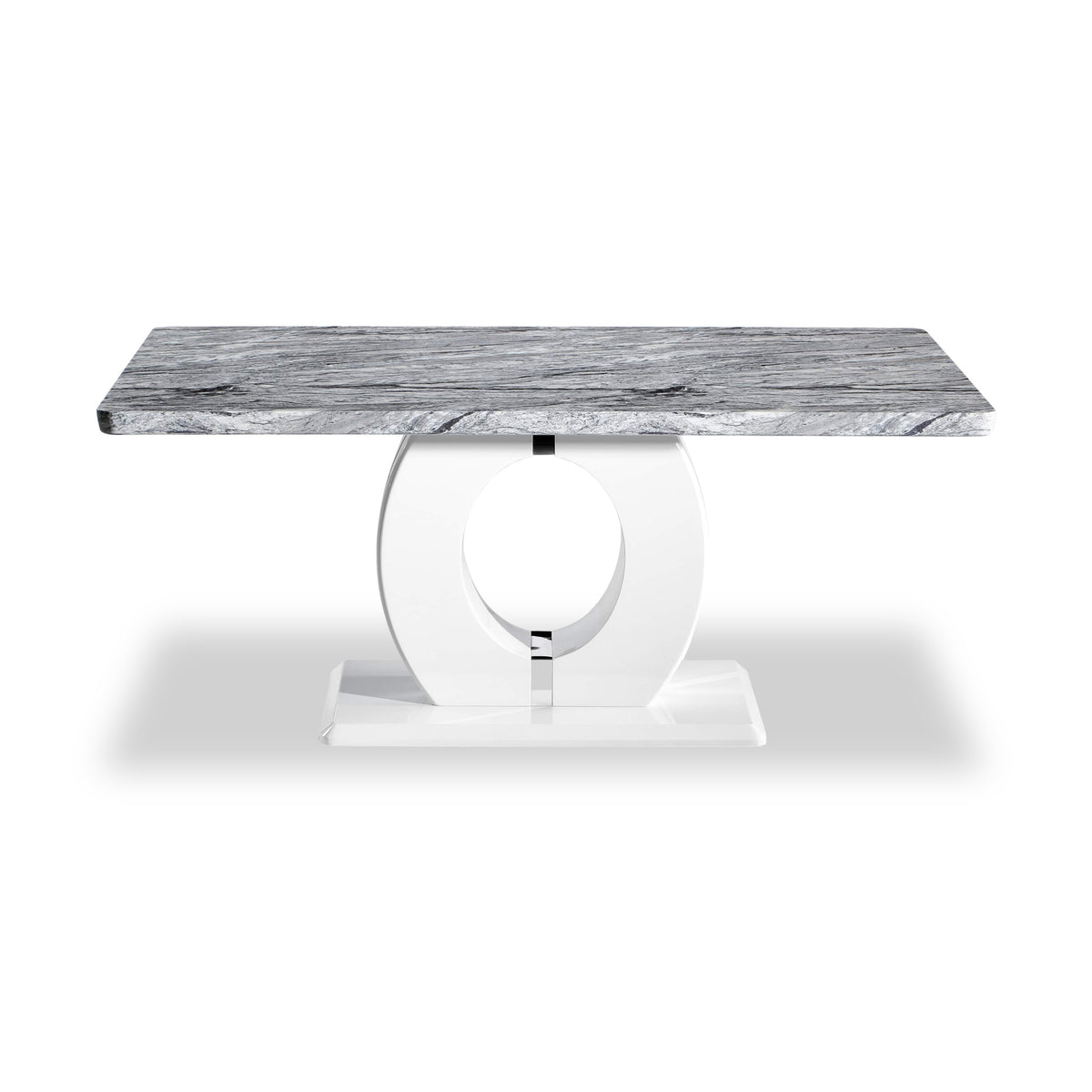 Pendeen 150cm Faux Marble Top Dining Table from Roseland Furniture