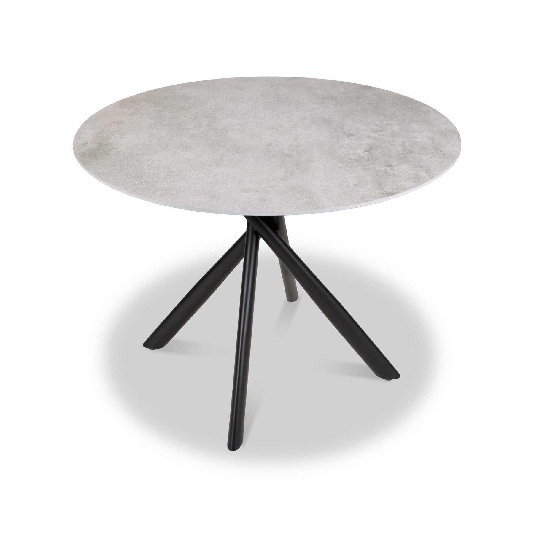 Coombe 100cm Round Dining Table Grey from Roseland Furniture