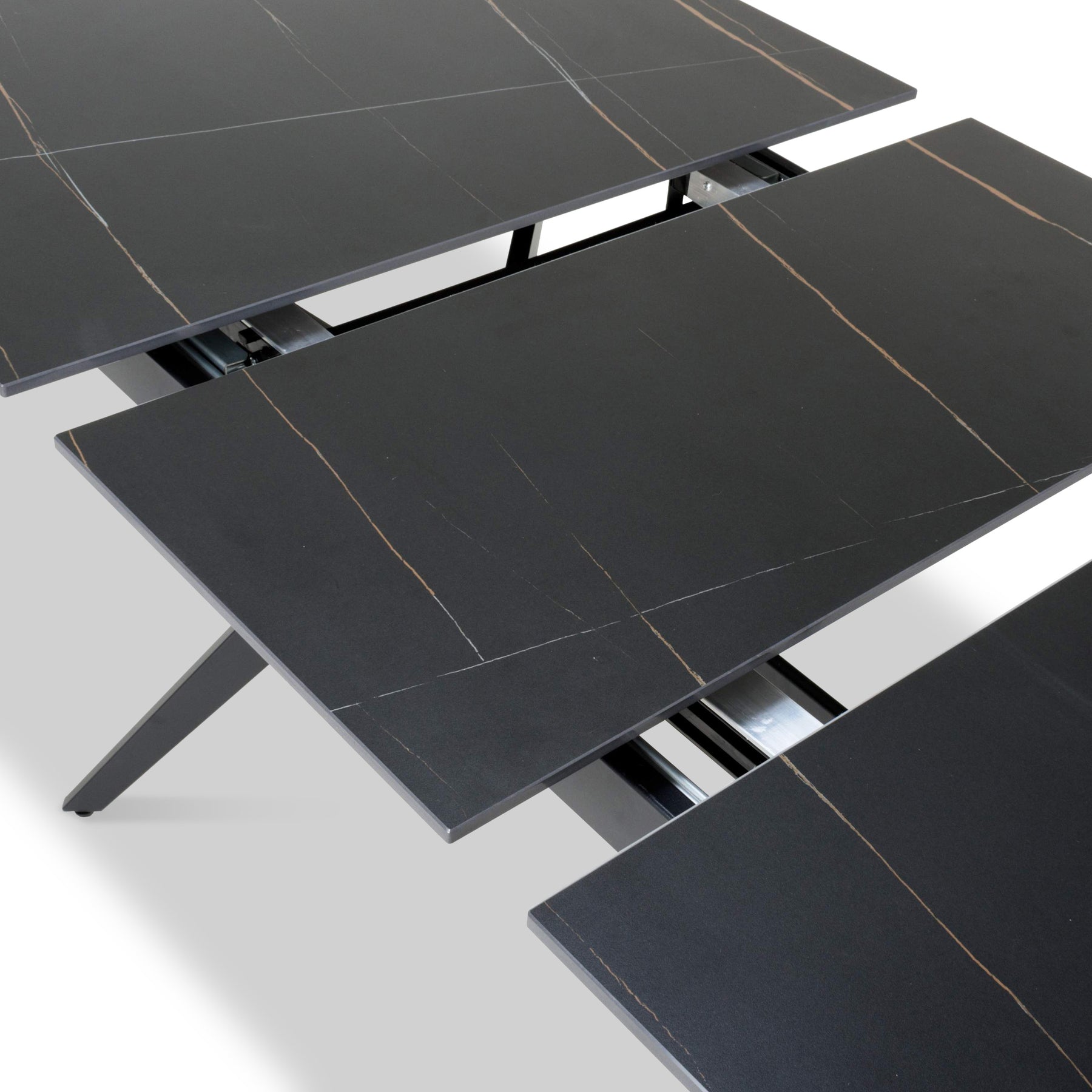 Penhallow Black 180cm Extending Dining Table