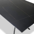 Penhallow Black 180cm Extending Dining Table