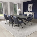 Penhallow Black 180cm Extending Dining Table